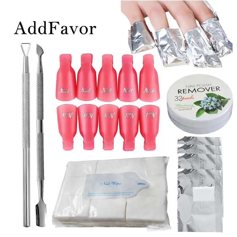 Addfavor Гель лак для ногтей Удаление замачиванием крышка удаления кутикулы