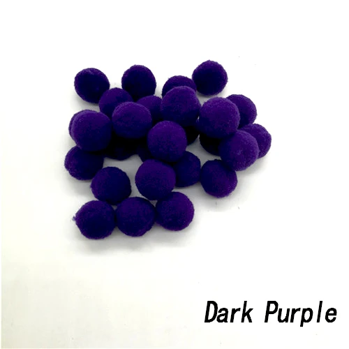 32 Dark purple 100 шт 20 мм помпоны меховой плюшевый шар для рукоделия DIY ювелирных изделий для дома, свадьбы, украшения одежды, принадлежности для фестивалей и мероприятий - Цвет: 32 Dark purple