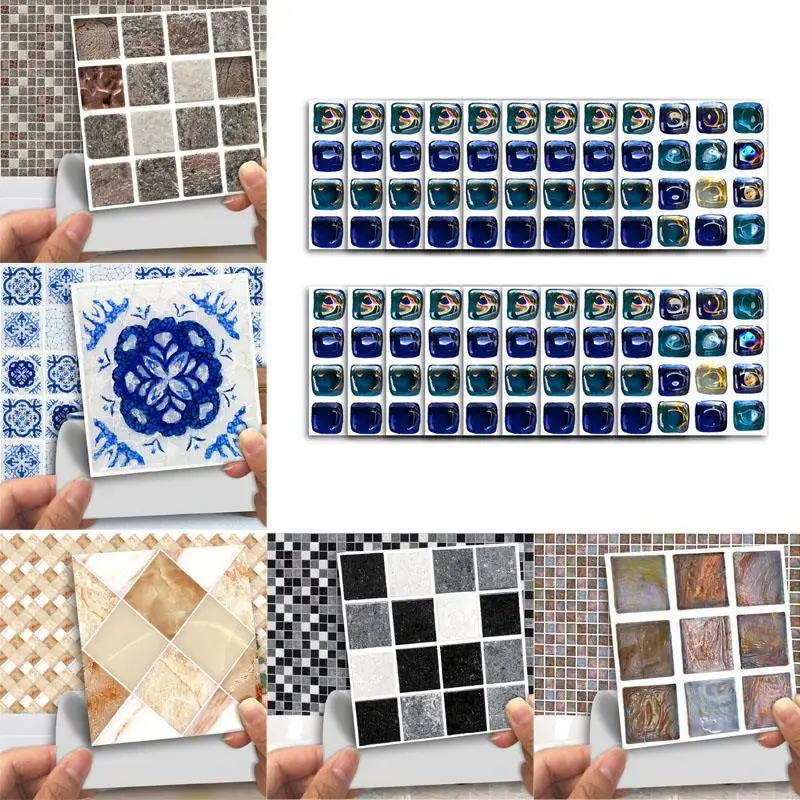 Наклейка на настенную плитку для кухни ванной комнаты DIY Водонепроницаемая анти