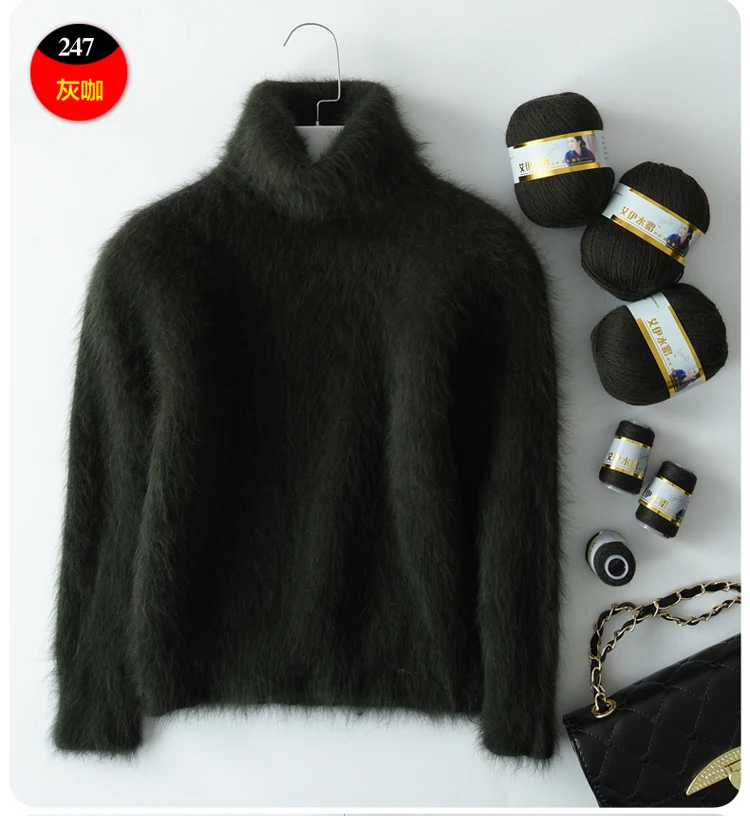 Long Plush Mink Cashmere Yarn Yarn for Knitting Warm Delicate Fluffy Yarn for Hand Sweater Cardigan Hats Soft Yarn for Women Men