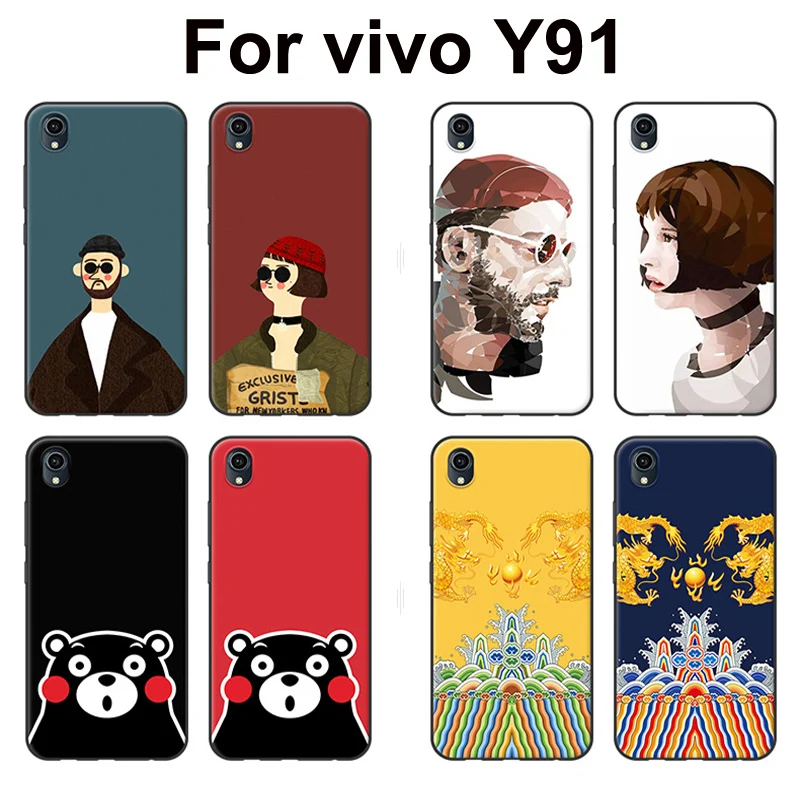 6," для vivo Y91 чехол на заднюю панель HD окрашенный мультфильм Леон убийца Мягкий силиконовый чехол для телефона для vivo Y 91 Y91C Y91 C coque чехол s