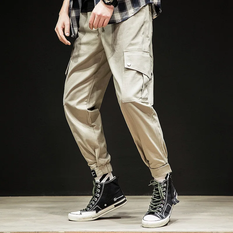 FALIZA Мужские брюки карго уличная Повседневное Jogger Модные прочные хип-хоп боковые