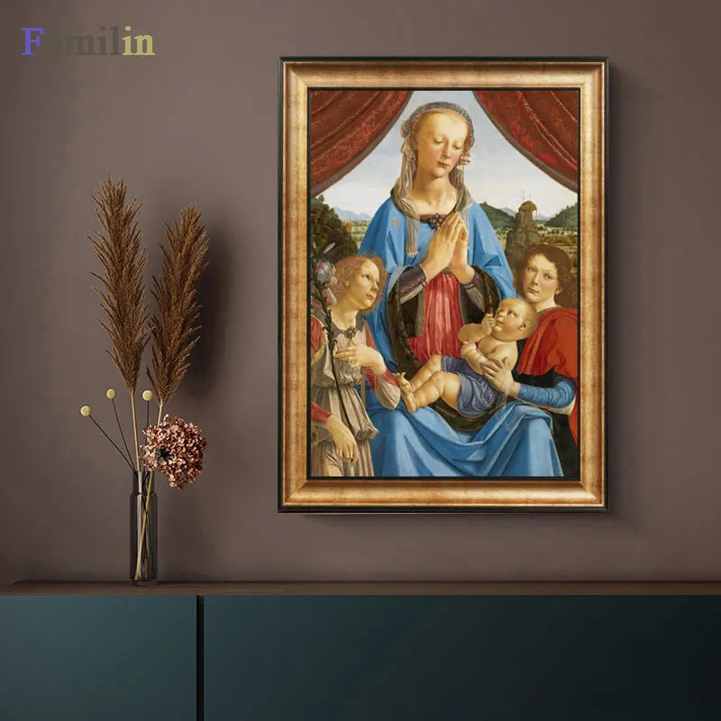 Leonardo Da Vinci-леди с Ermine холст печать постер, классические картины, плакаты на стену для гостиной домашний декор