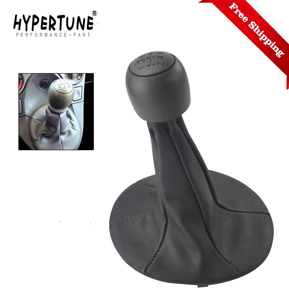 Free Shipping 5 Speed Car Gear Shift Knob with PU Leather Shifter Gaiter Boot Cover for FIAT PANDA 2003-2012 SBC22 | Автомобили и