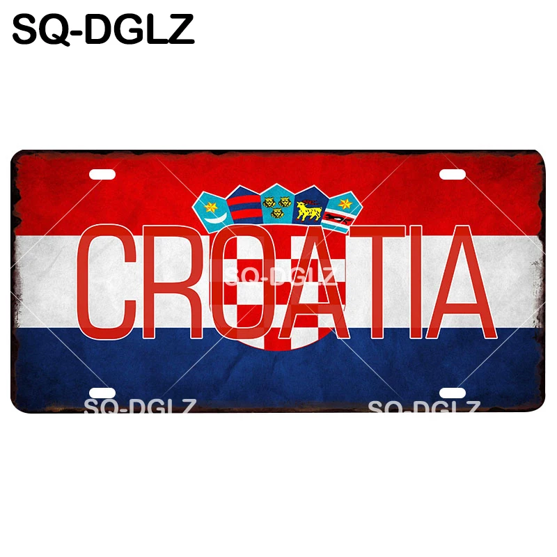 [SQ-DGLZ] Горячая Испания/Россия/Израиль/Германия/Мексика/Италия/Япония/Чешский Национальный флаг металлический знак Настенный декор металлические поделки таблички - Цвет: 0551
