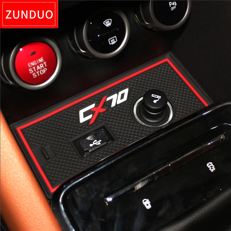 ZUNDUO для CHANGAN CX70 2016 2019 затворный слот подкладка пыль автомобиля коврики