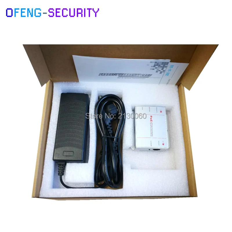 Стандартный инжектор POE IEEE802.3af/at 2 порта Gigabit RJ45 Однопортовый гигабитный Инжектор