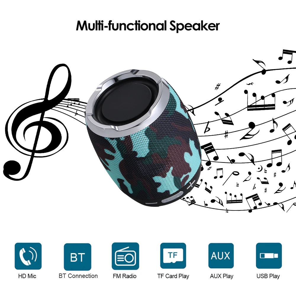 Knotolus Портативный Беспроводной BT Bluetooth Динамик Стерео Звук Box Music Player BT4.1 с
