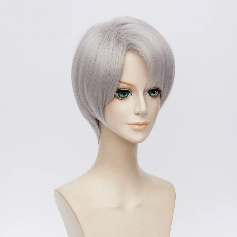Парик Аниме YURI on ICE Victor Nikiforov термостойкий синтетический парик для косплея |