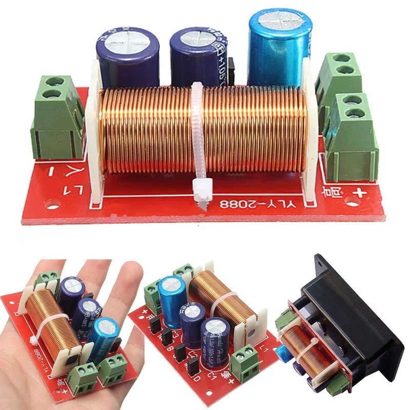Новый Регулируемый тройной/бас-преобразователь частоты 1 шт. 2-полосный динамик