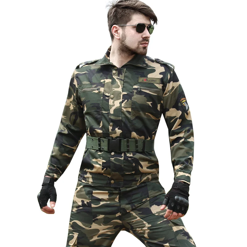 Открытый Спорт Uniforme военный 101 Airborne Тактические Униформа Армейский зеленый