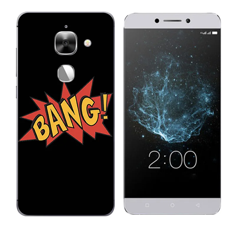Чехол для LeEco Le Max2 X820 силиконовый чехол Letv Max 2 Leeco черный с буквенным принтом Eco X829