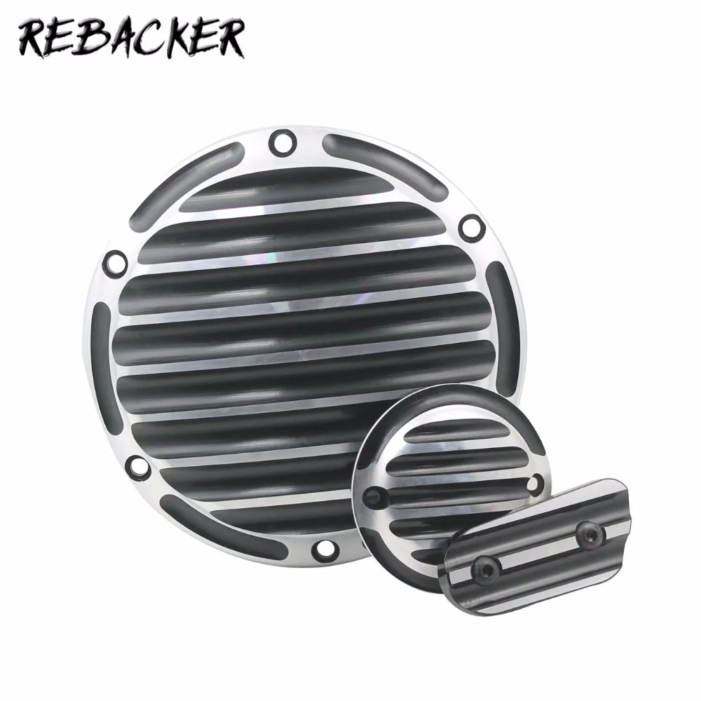 Чехол Дерби для таймера крышка проверки мотоцикла CNC алюминиевая черная и белая