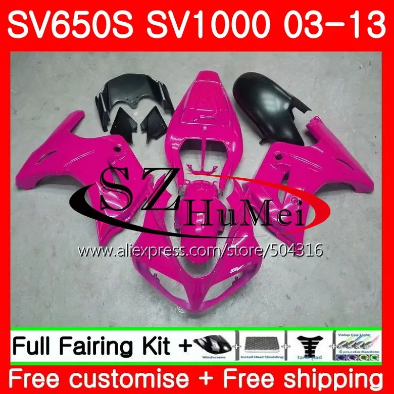 Обтекатель для SUZUKI SV1000S SV650S 03 04 05 06 07 08 106SH13 SV650 1000 S SV 650S 2003 2004 2005 2006 2007 глянцевый