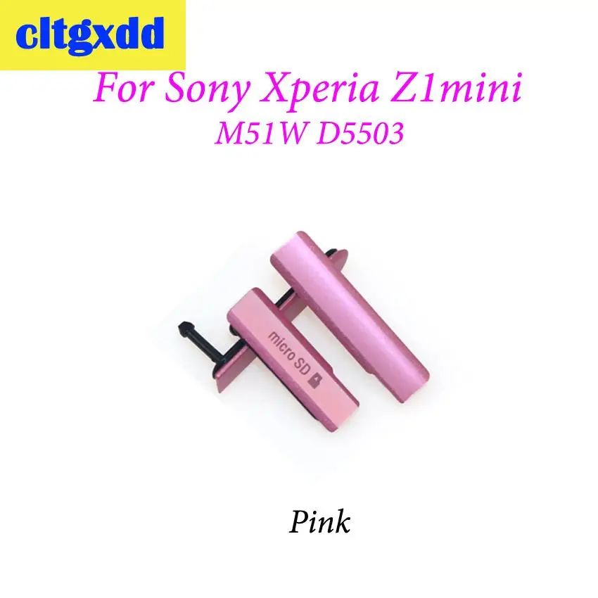 Cltgxdd Micro SD Разъем для SIM-карты разъем USB зарядного порта Крышка блока Sony Xperia Z1mini Z1