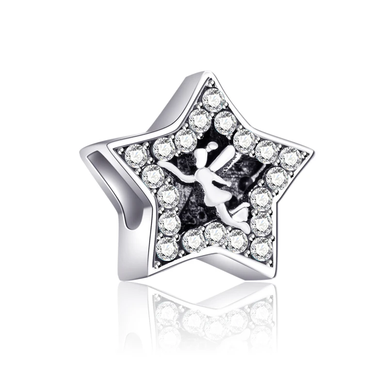 

Simple Style Animal Tortoise Bell Stars Hearts Crystal Beads Fit Pandora Charms Bracelets DIY Bangles for Women Lover Jewelry