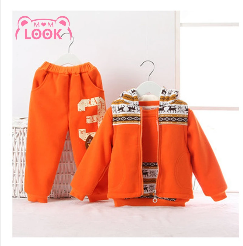 Boys Clothing Sets 2020 Winter Toddler Girls Clothes 3Pcs Outfit Kids Tracksuit For Suit Children 1 2 3 4 5 6Year | Детская одежда и