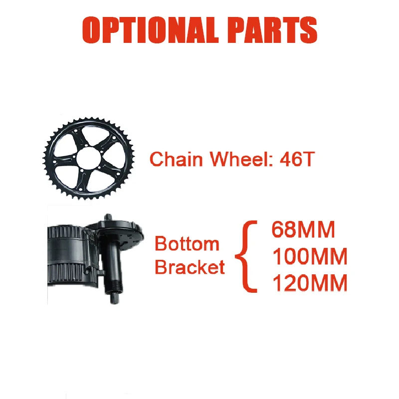 Мотор приводной Bafang 8Fun BBS03 48 в 1000 Вт мотор с литиевой батареей В/52 13 а/ч/16 А/ч/17 5 а/ч