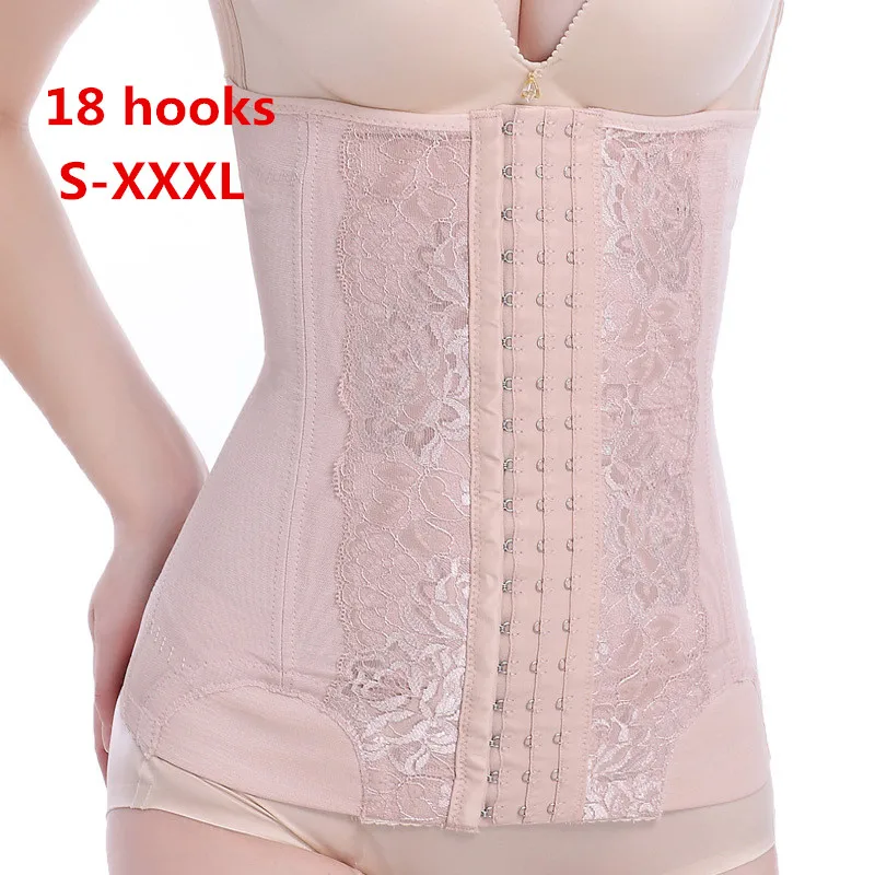 Женский полукруглый корсет с 18 крючками тренажер для талии Корректирующее белье