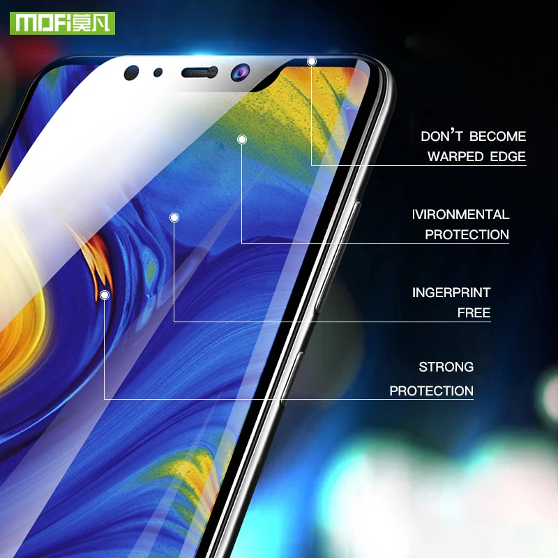 Mofi for xiaomi redmi note 6 pro glass screen protector tempered full cover | Мобильные телефоны и аксессуары