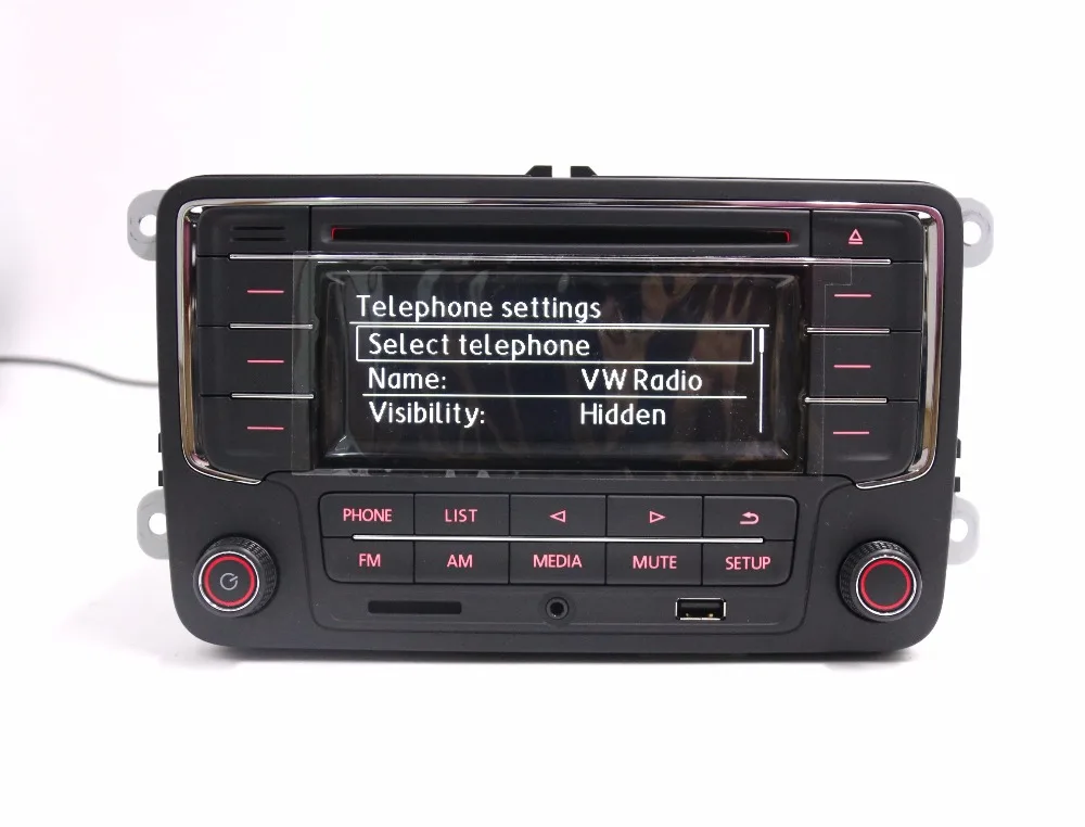 AIDUAUTO подходит для Golf 5 6 Jetta Mk5 MK6 Passat B6 CC B7 RCN210 Plus Bluetooth MP3 USB плеер CD MP3 радио
