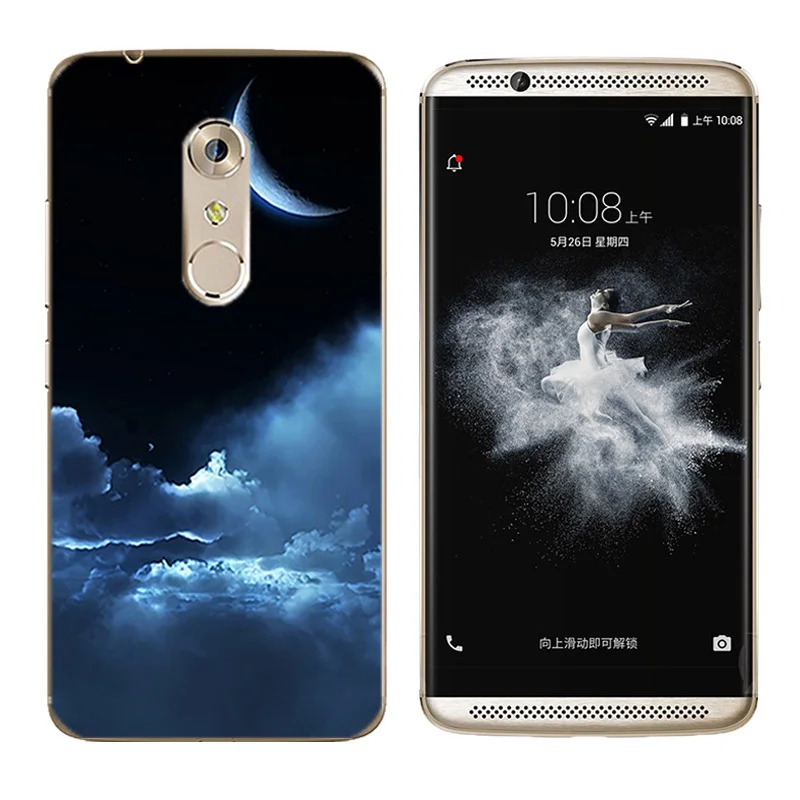 Для ZTE Axon 7 A2017 Чехлы мягкое Силиконовое пианино с принтом 5 дюймов задняя