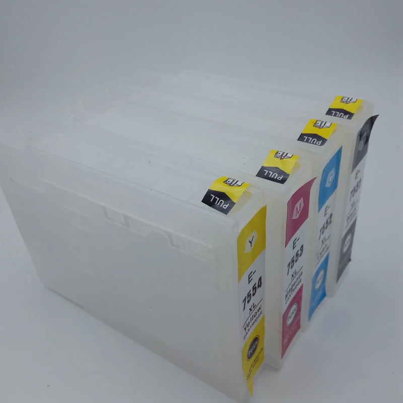 Многоразовый картридж с чернилами einkshop T9071 T9074 T9081 T9084 С одноразовым чипом для