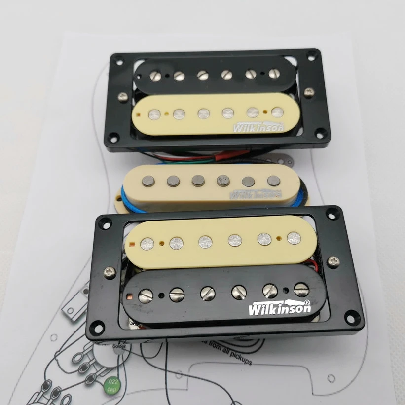 1 комплект Pickups Wilkinson WVH Alnico5 SSH Humbucker электронная гитара|Детали и аксессуары для