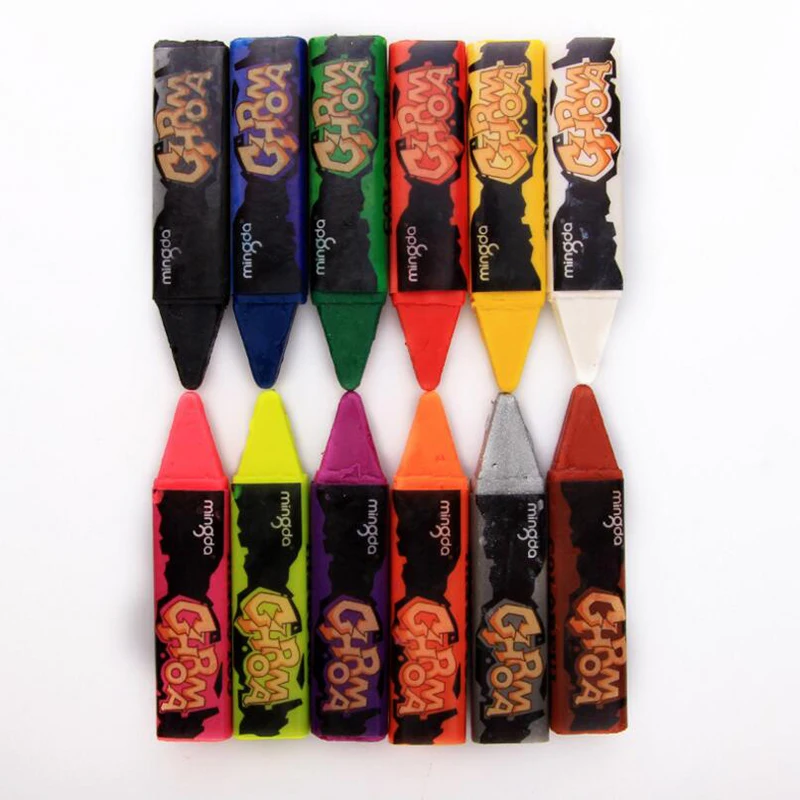 12 цветов карандаши для рисования лица комбинированная структура краски