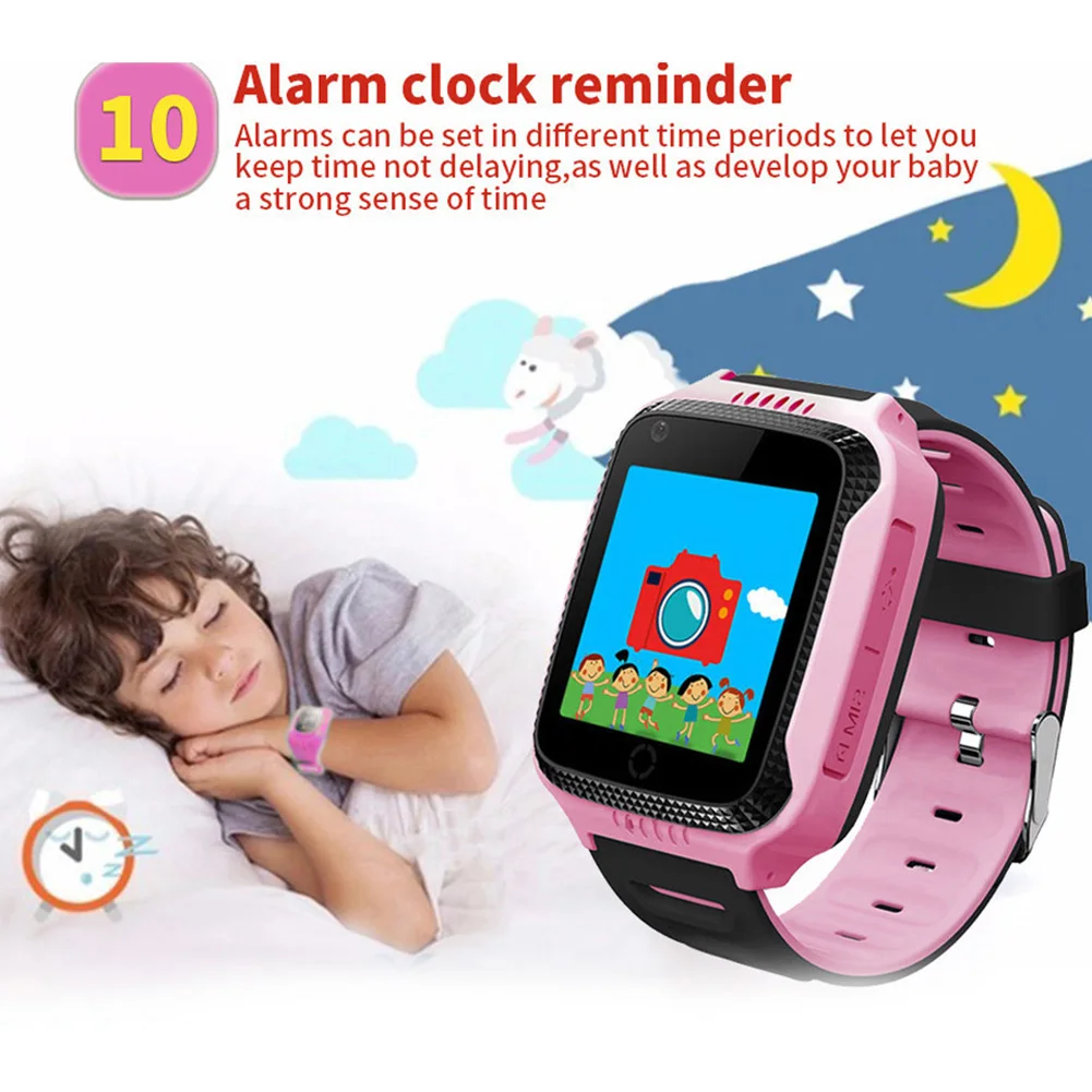 Популярные SOS Вызов фонарик камера безопасности дети Смарт наручные часы