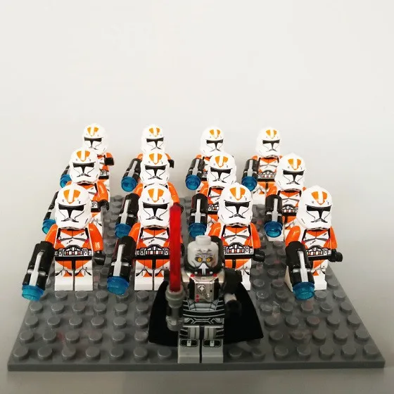 13 шт./лот Star Wars Rebels Storm Trooper 7668 Shadow clone Trooper Дарт Вейдер игрушка fig совместимый
