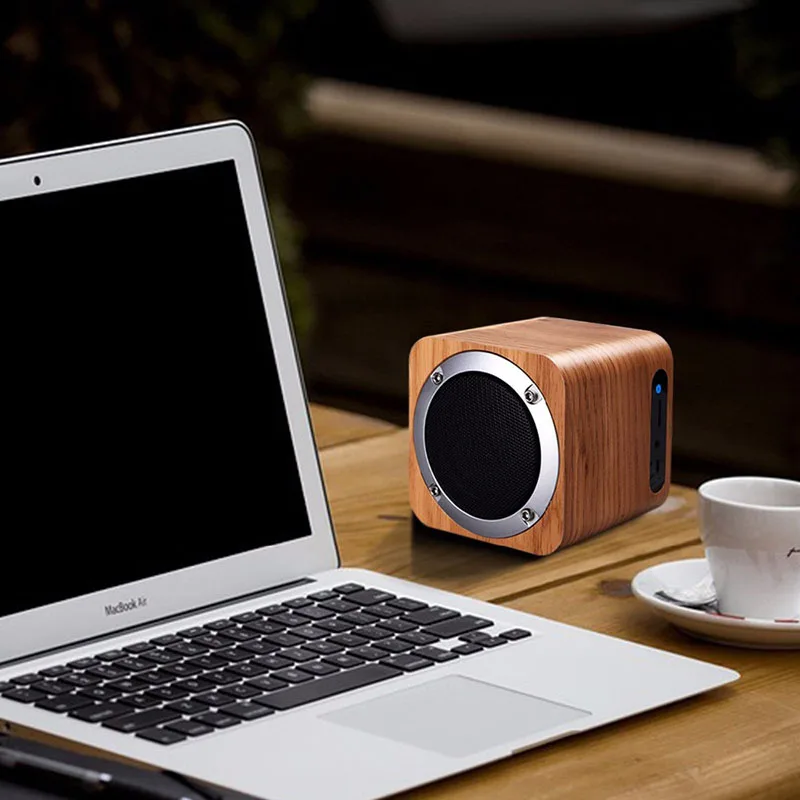 fashion Retro wood bluetooth speaker wooden square radio FM vibro woofer boombox caixa de som portatil altavoz alto falante | Электроника