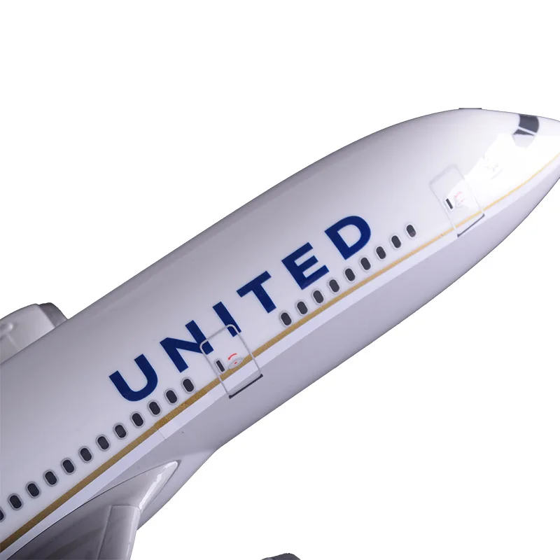 43 см модель самолета из смолы B787 Юнайтед эйрлайнс Boeing 787 самолет США Airbus ручная
