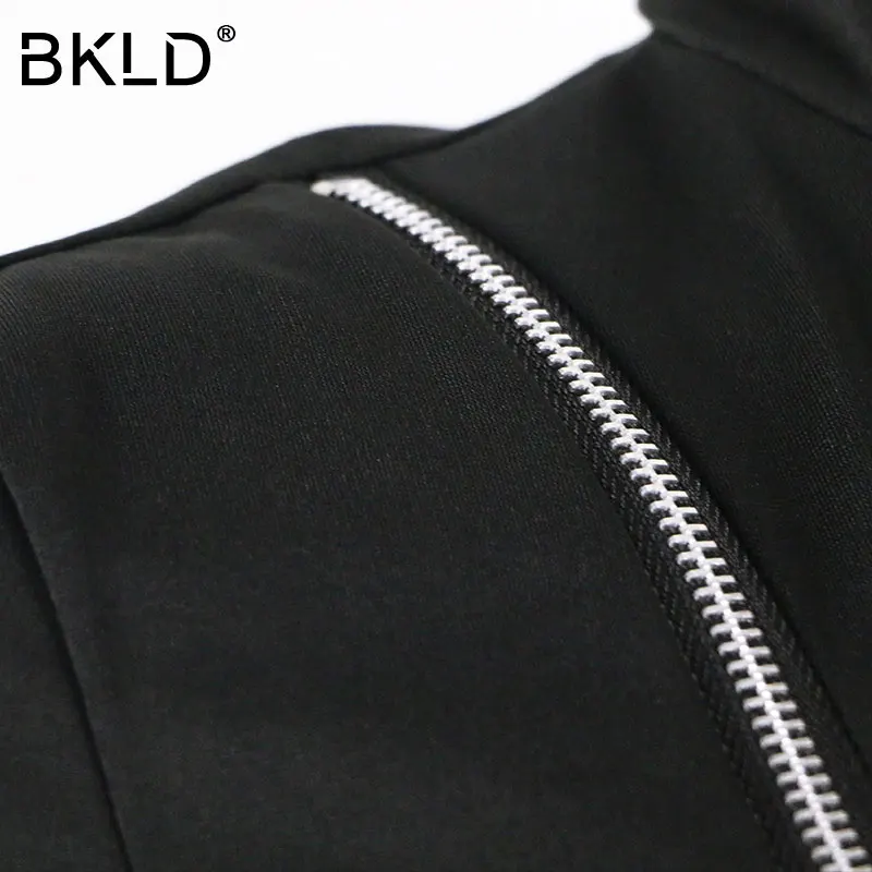 BKLD 2018 модное женское вечернее платье с О образным вырезом и двойной молнией