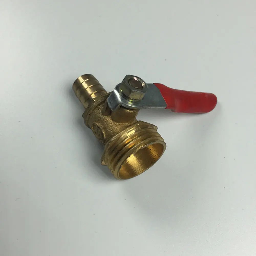 

1PC Ball Valve 6 8 10 12mm OD Hose Barb 1/2'' 1/8'' 3/8'' 1/4'' Male Thread Connector Joint Copper Pipe Fitting Coupler Adapter
