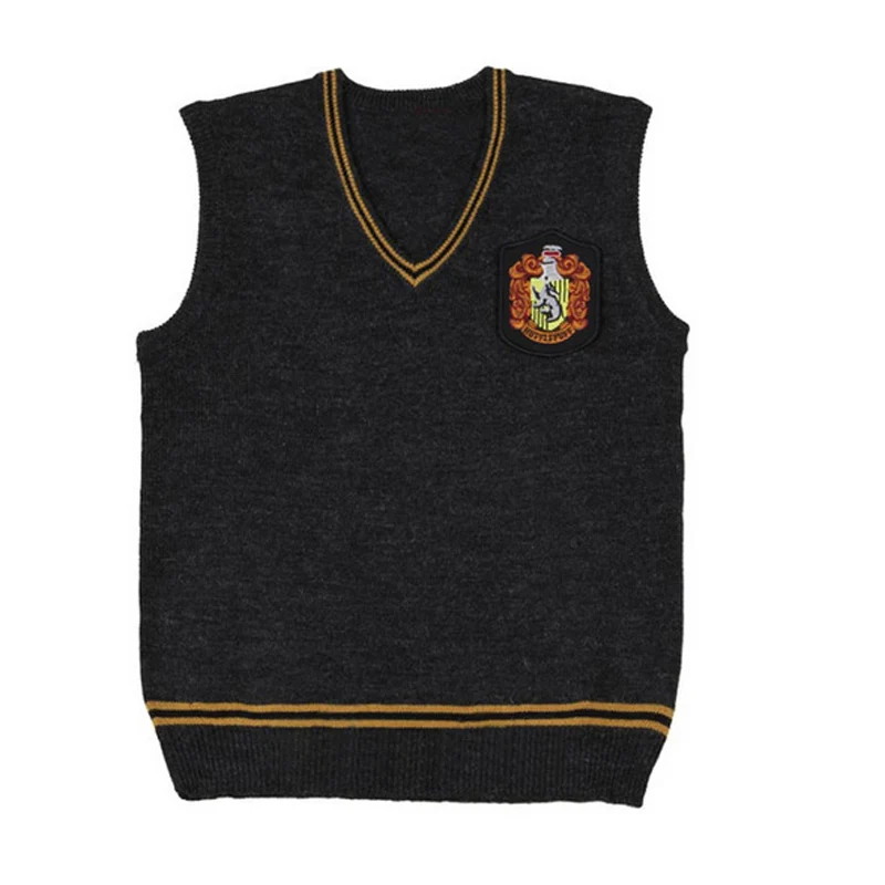 Gryffindor Slytherin Ravenclaw Hufflepuff свитер жилет косплей костюм Disfrace значок аниме школьная форма для женщин мужчин девочек и мальчиков