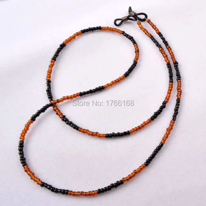 

Wholesale 20pcs Brown&black Beaded sunglasses chain neck cord string retainer strap lanyard holder eyeglass glasses retainer