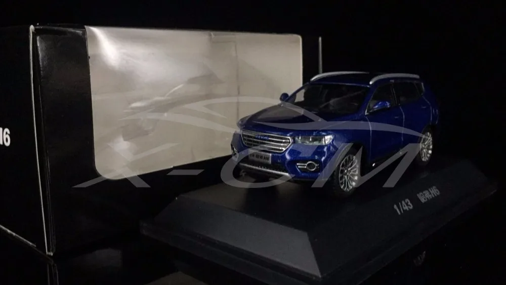 Литая модель автомобиля Great Wall новый Haval H6 1:43 можно оттянуть назад (синий) +