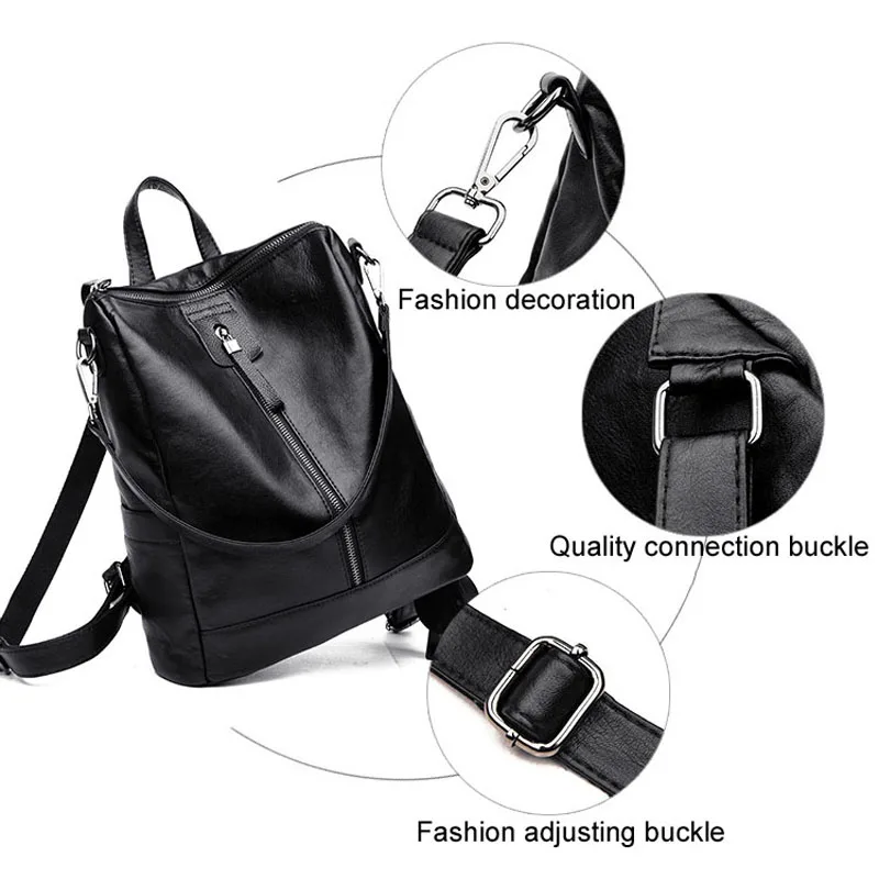 Противоугонный рюкзак кожаный водонепроницаемый mochilas plecak sac dos rugzak back pack книжный рюкзак школьный рюкзаки рюкзак plecak i damskie