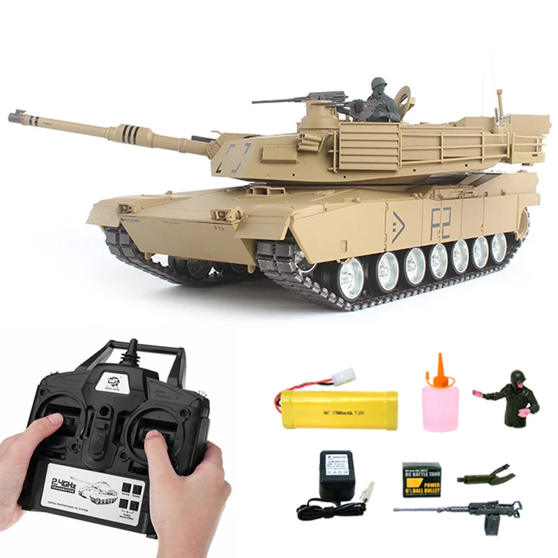 Бак для курения fighing U.S.A M1A2 Abrams RC Main Battle Tank 3918 1модернизированный шкала 1/16 (3
