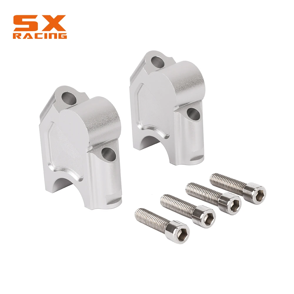 Motorcycle Silver Handlebar Riser Up Backs Moves Bracket Kit Clamp For Benelli TRK 502 TRK502 2016-2017 | Автомобили и мотоциклы