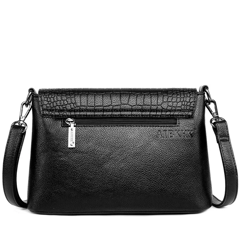 Сумка кросс-боди женская из натуральной кожи модный саквояж на плечо в