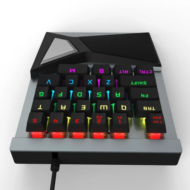 M416 одной рукой Gaming Keyboard USB проводной механическая клавиатура 28 клавиши