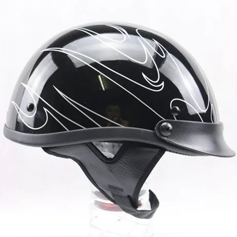 Бесплатная доставка DOT утвержденных Harley стиль мотоциклетный шлем Double D кольца
