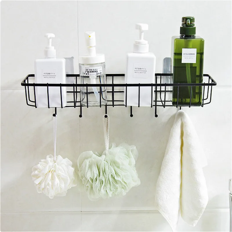 Металлическая стойка для специй с крючками держатель кухонной посуды настенная