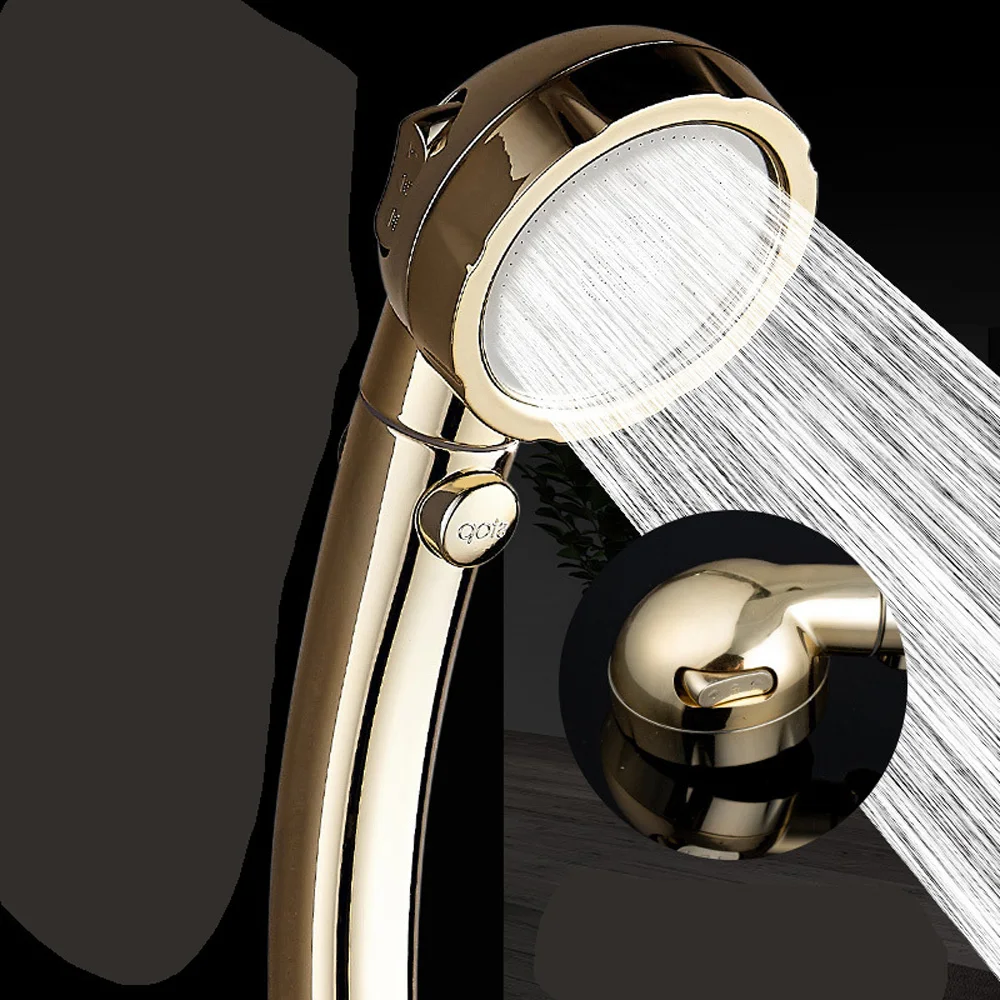 Части 360 градусов насадка для душа Вращающийся 3 режима высокого давления