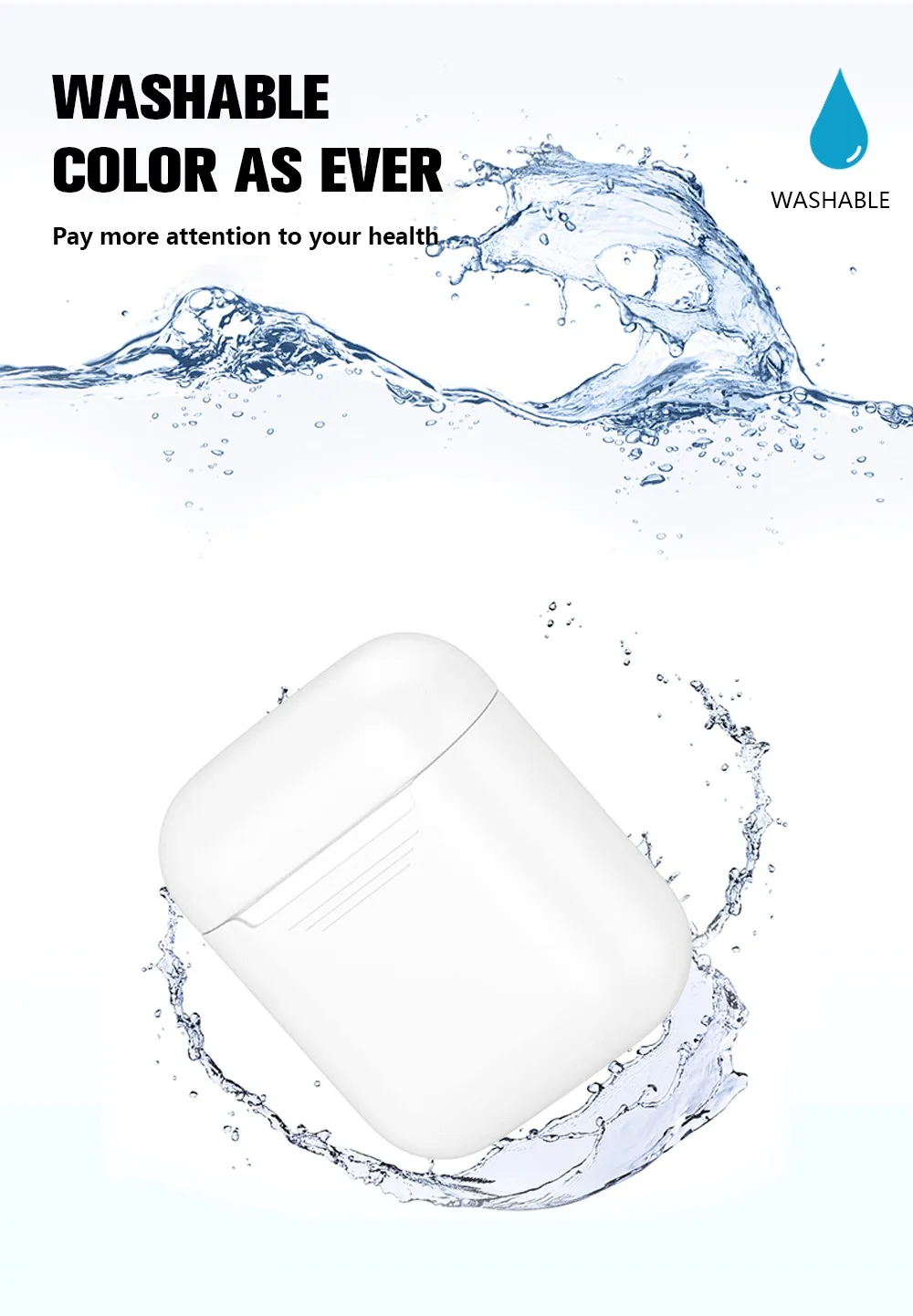 Чехол для Airpods, силиконовый мягкий чехол для беспроводных наушников, чехол для Airpod, аксессуары, Чехол Air Pods, чехол Etui