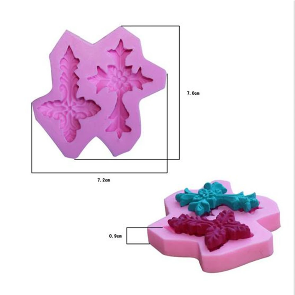 Крестообразная силиконовая форма для кухни выпечки торта конфет кондитерских