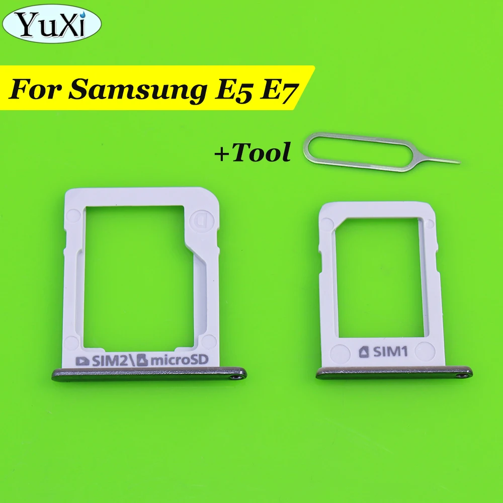 Держатель для SIM карты YuXi + адаптеры слотов Micro SD карт Samsung Galaxy E5 E500 E7 E700 запасные