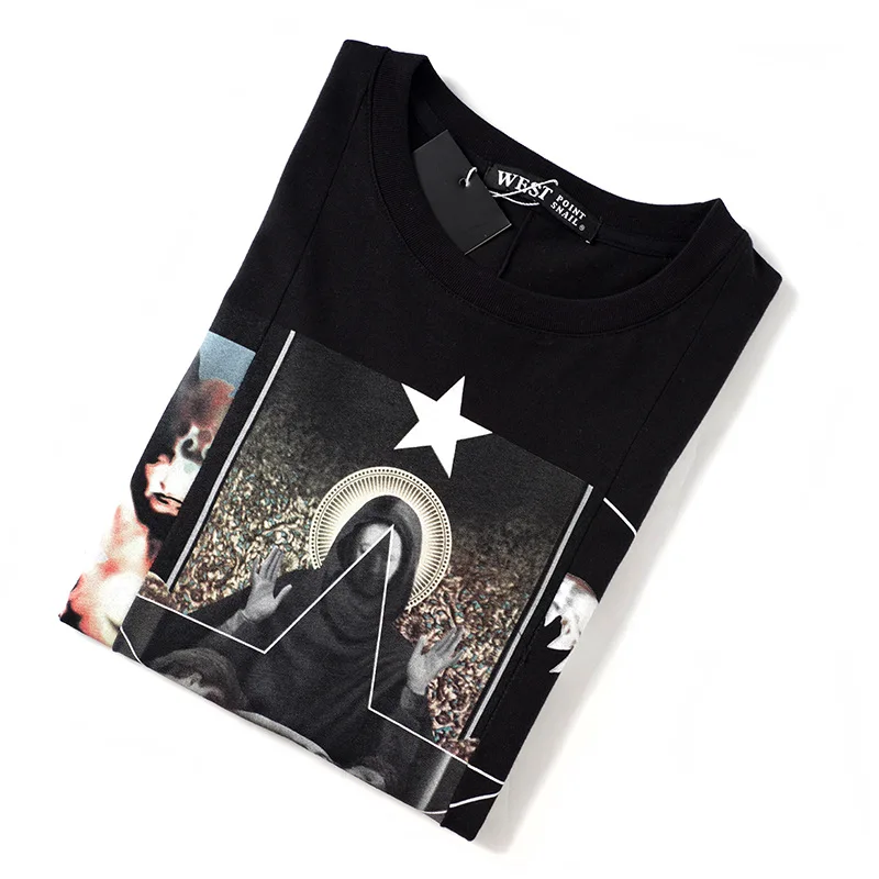 

New Summer Top Short Sleeve Character Printed T Shirt Female Loose Style Streetwear O Neck Tshirts Cotton Women Clothes 2019 B82